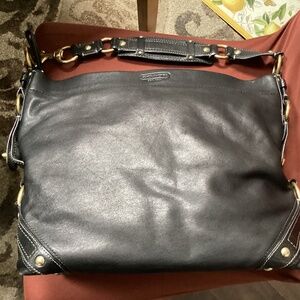 Coach Black leather Carly Large Hobo Bag No. D0793-10616